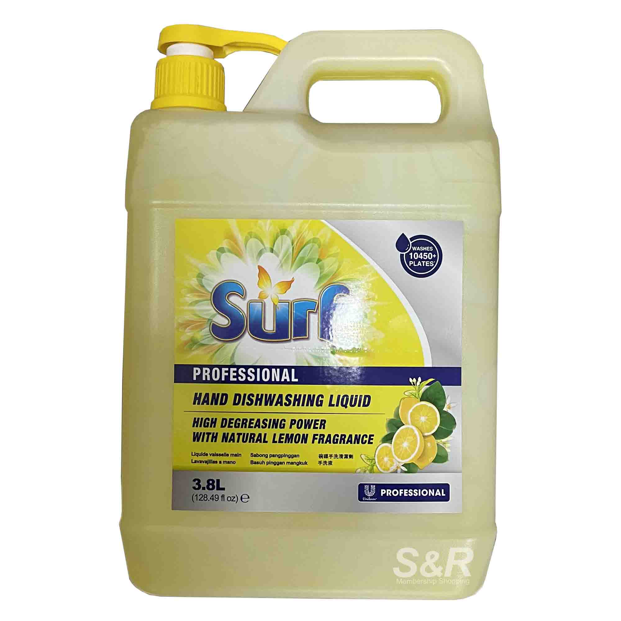 Surf Professional Lemon Hand Dishwashing Liquid 3.8L Surf Professional Lemon Hand Dishwashing Liquid 3.8L
